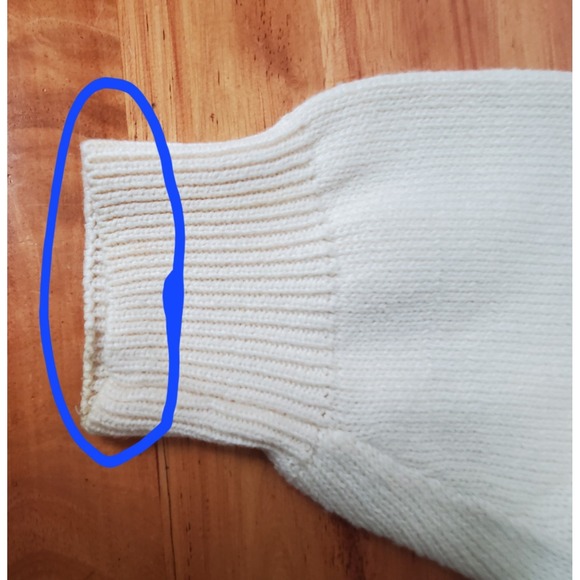 FLAWS Vintage Pringle Of Scotland Men's Large Cotton Sweater Old Money V Neck - Picture 9 of 12